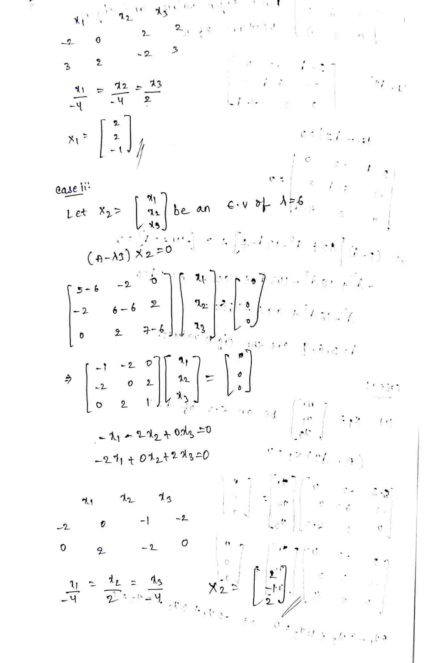 Eigenvalues and eigenvectors