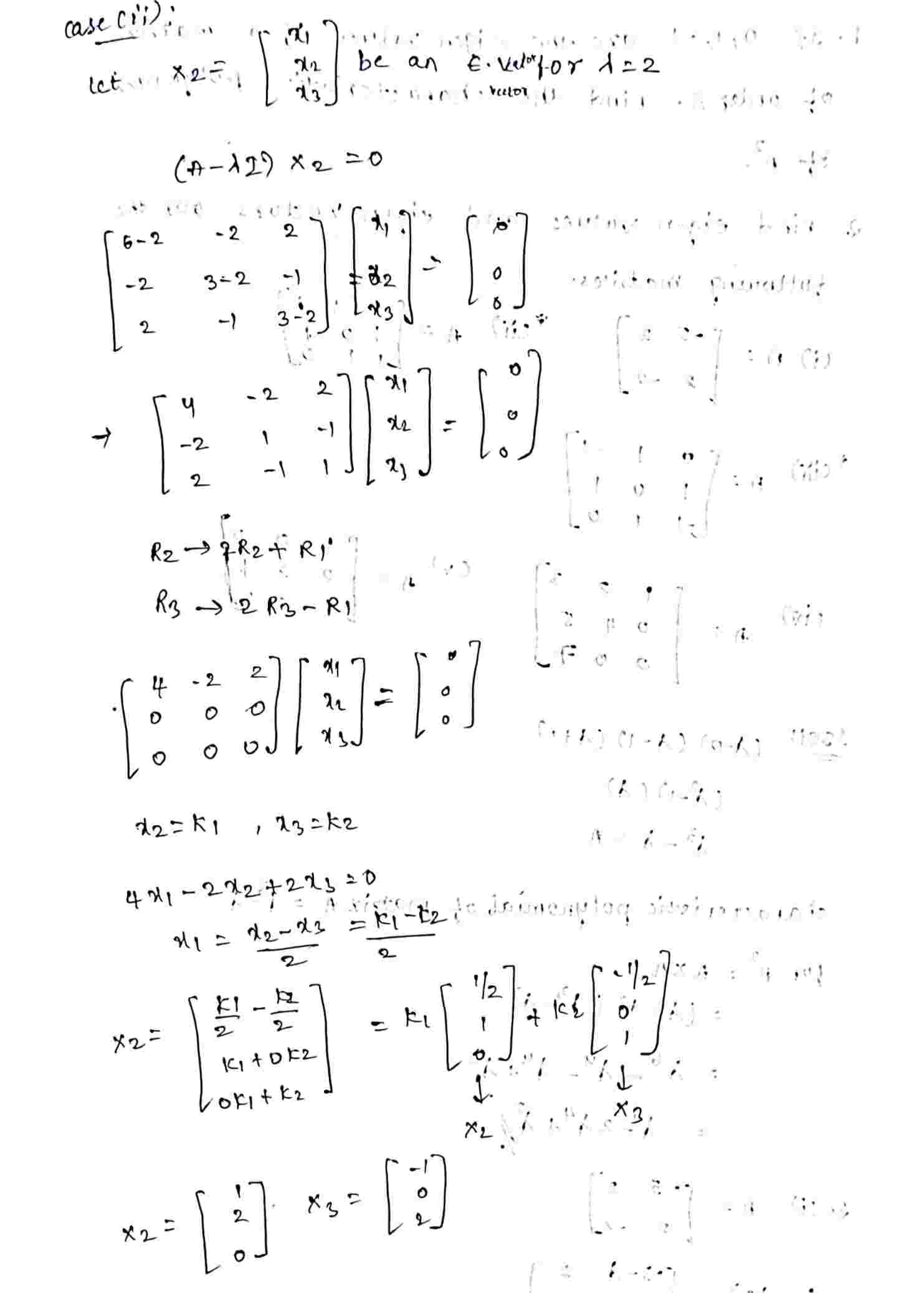 Eigenvalues and eigenvectors