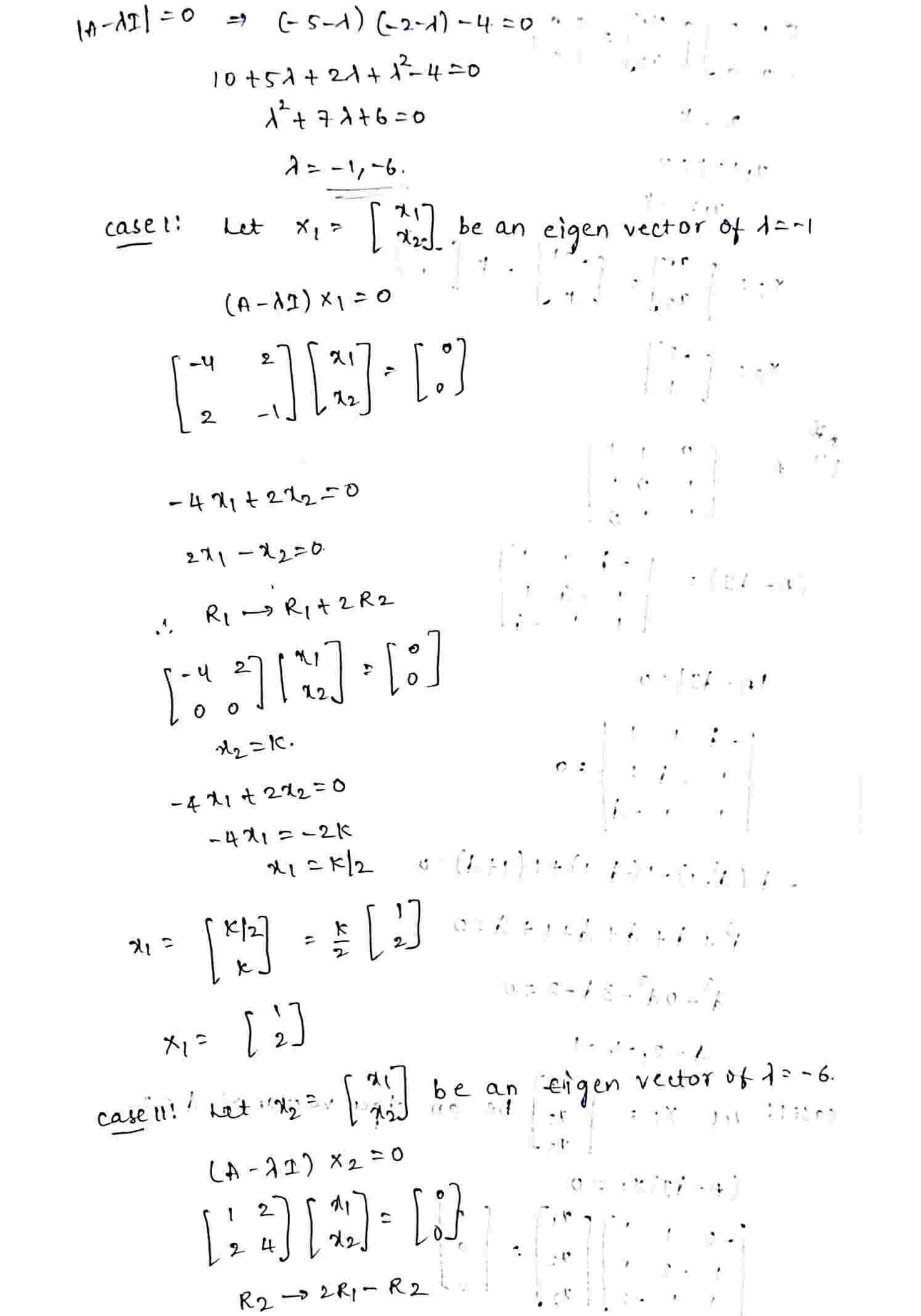 Eigenvalues and eigenvectors
