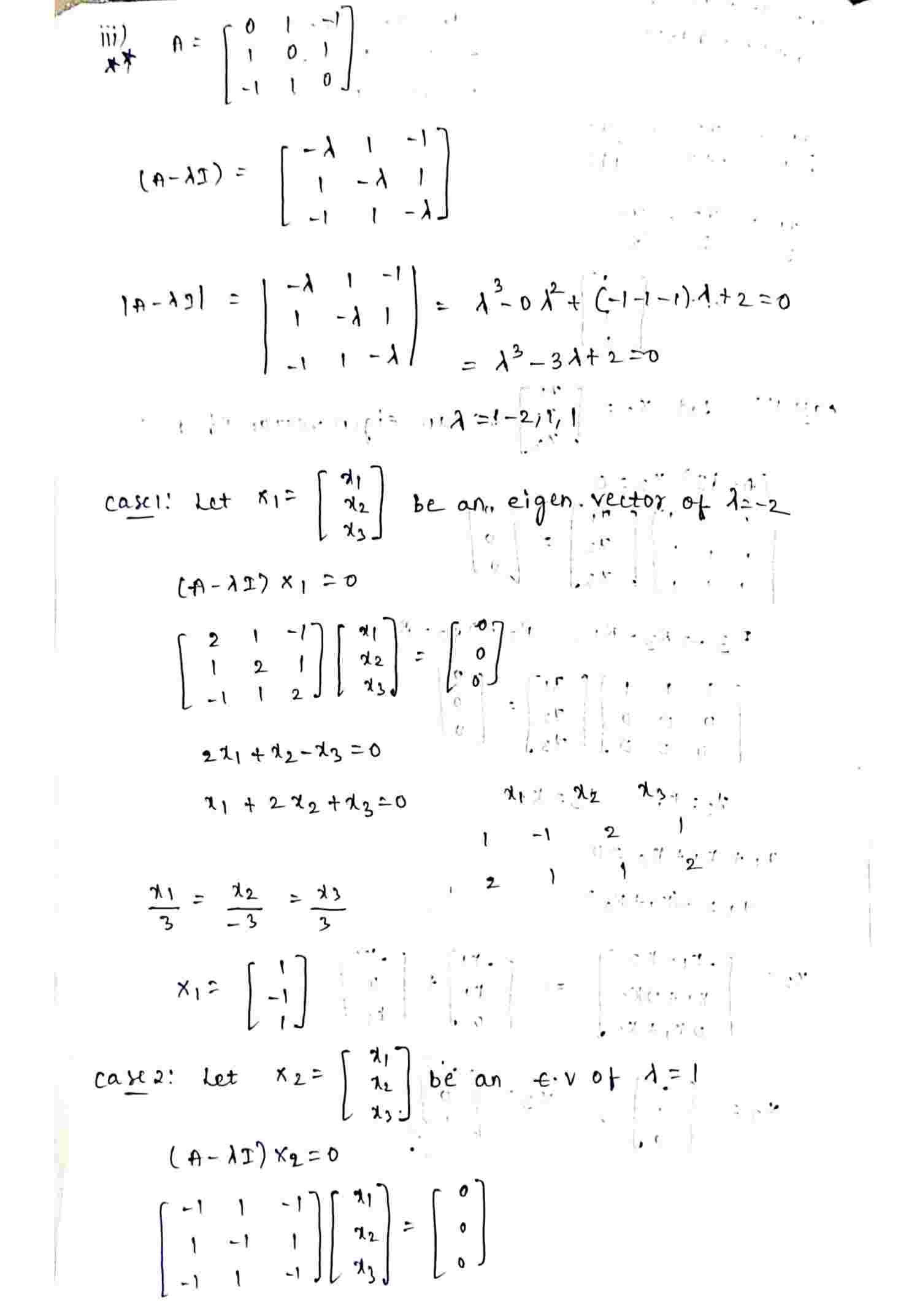 Eigenvalues and eigenvectors