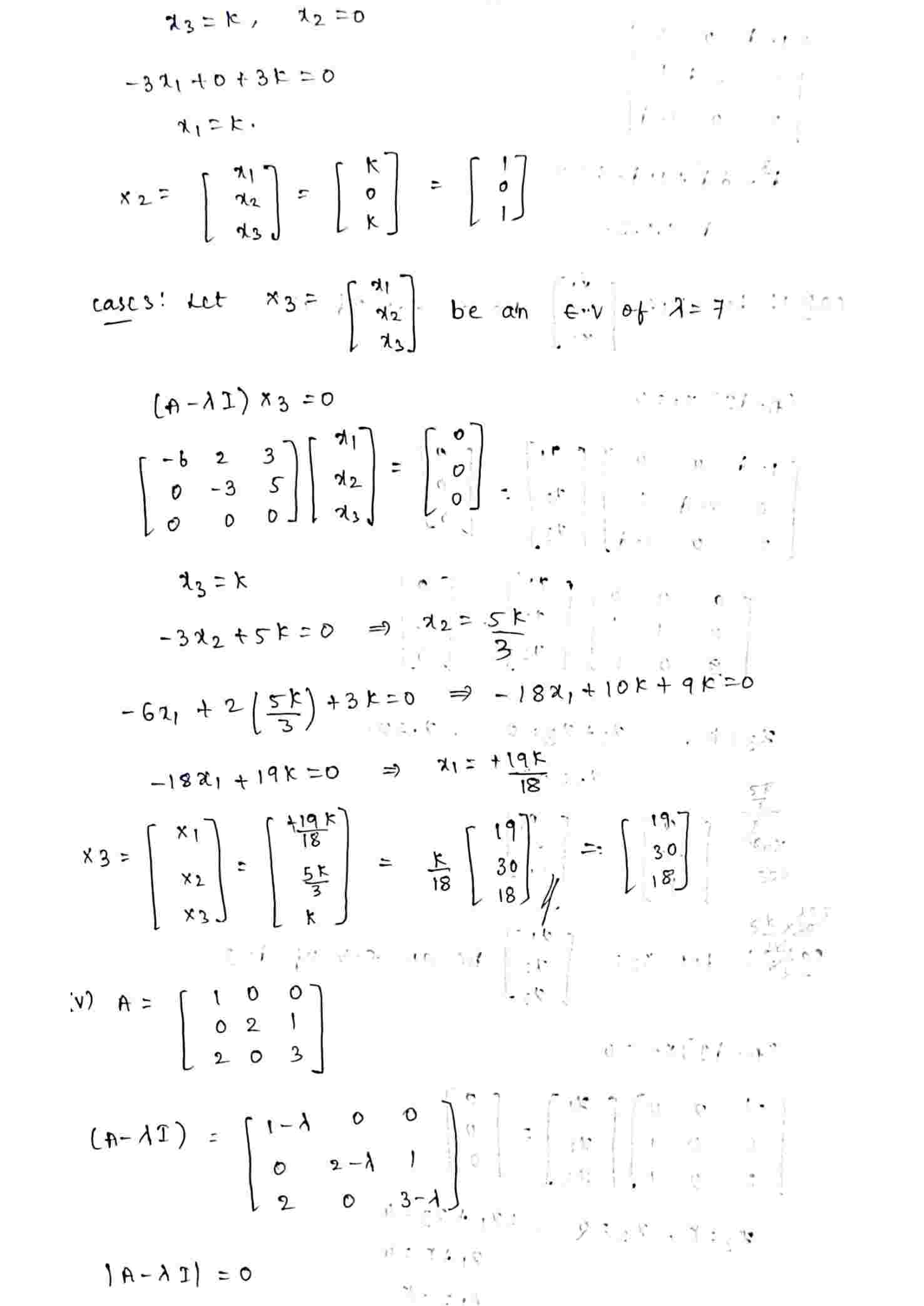 Eigenvalues and eigenvectors