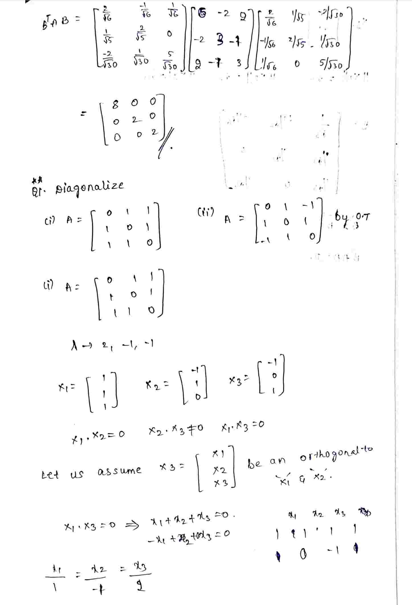 Diagonalization