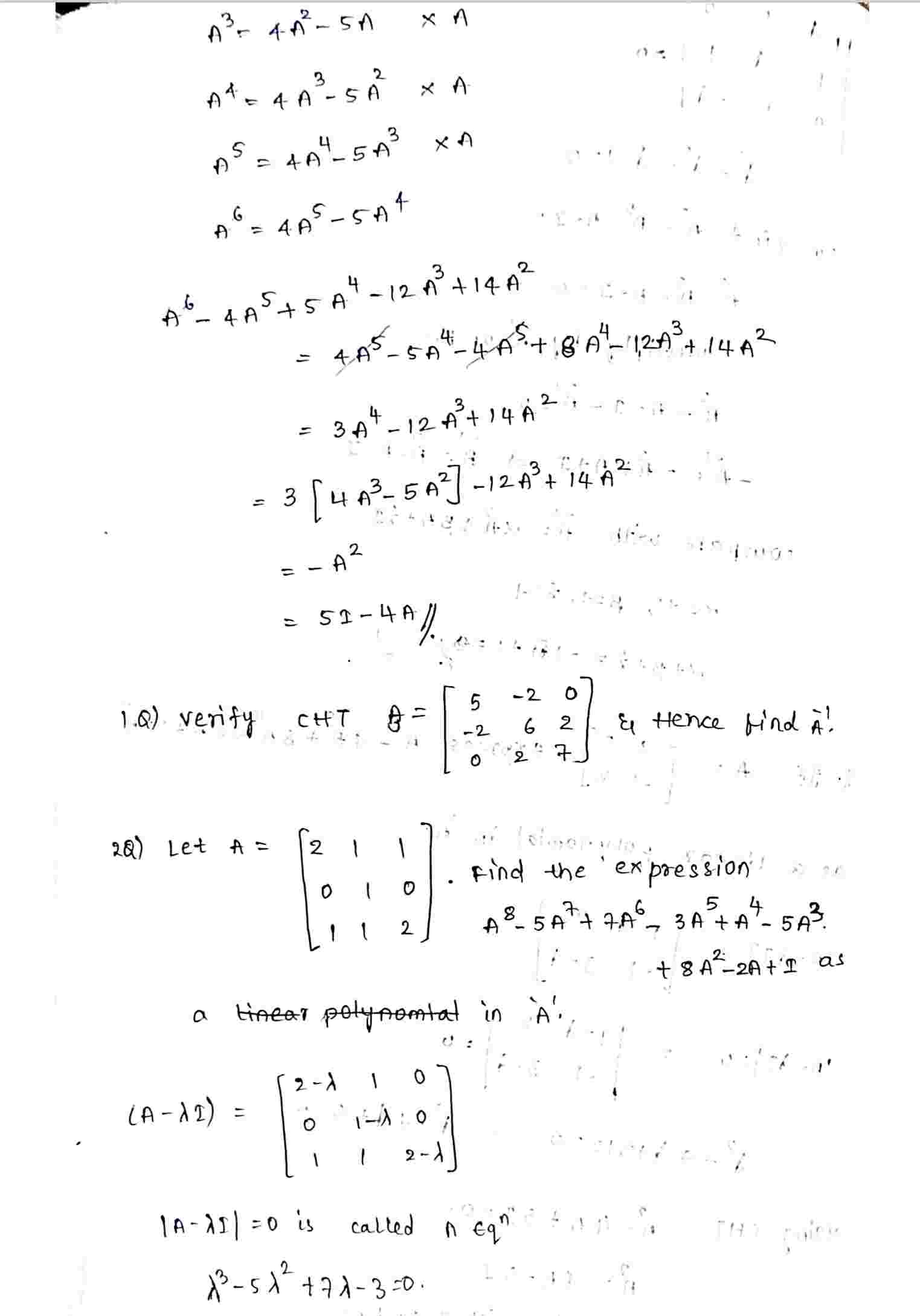 Cayley-Hamilton theorem