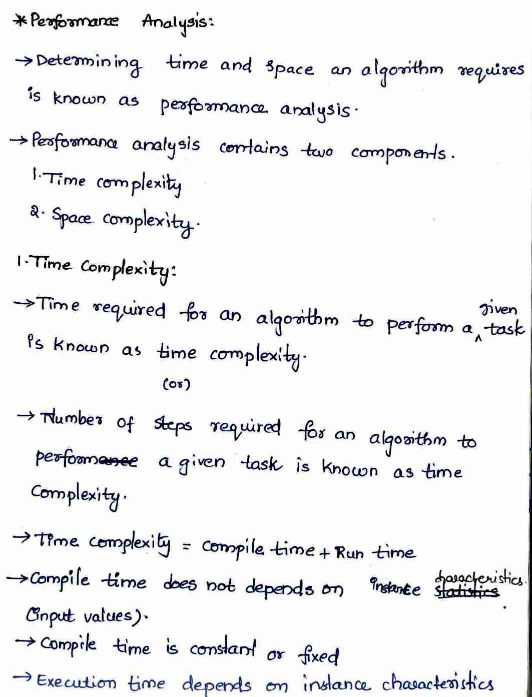Performance Analysis in DAA