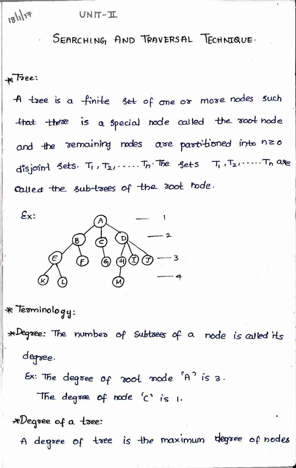 tree traversal Technique in DAA