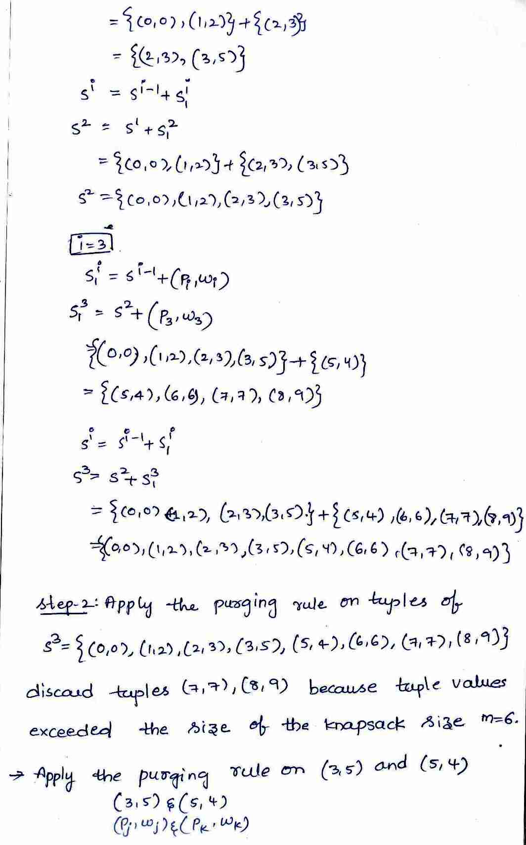 Dynamic programming in DAA