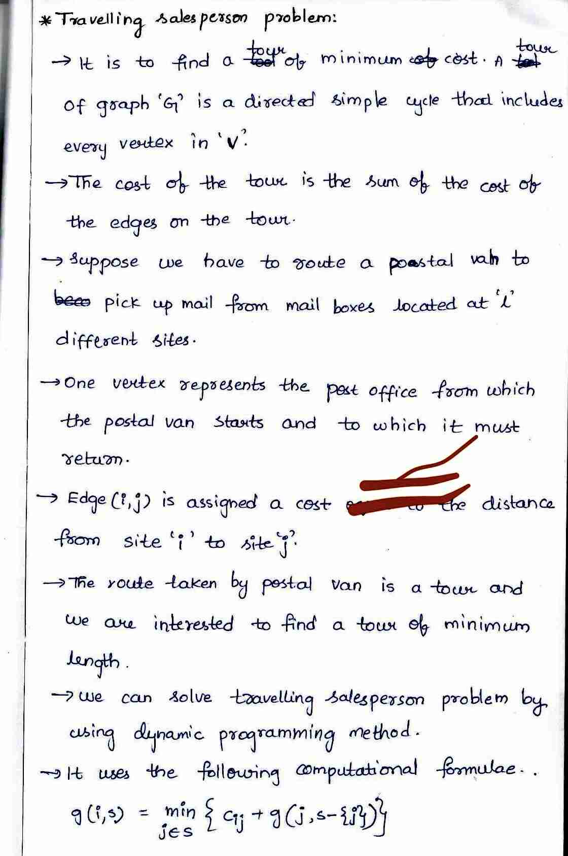 Dynamic programming in DAA