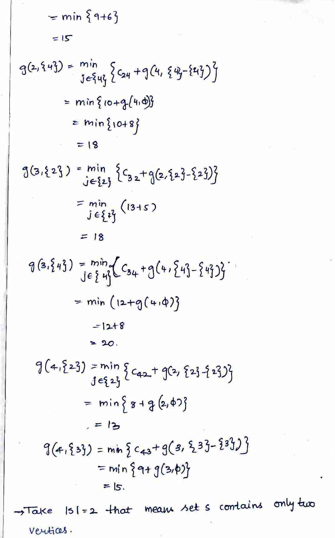 Dynamic programming in DAA