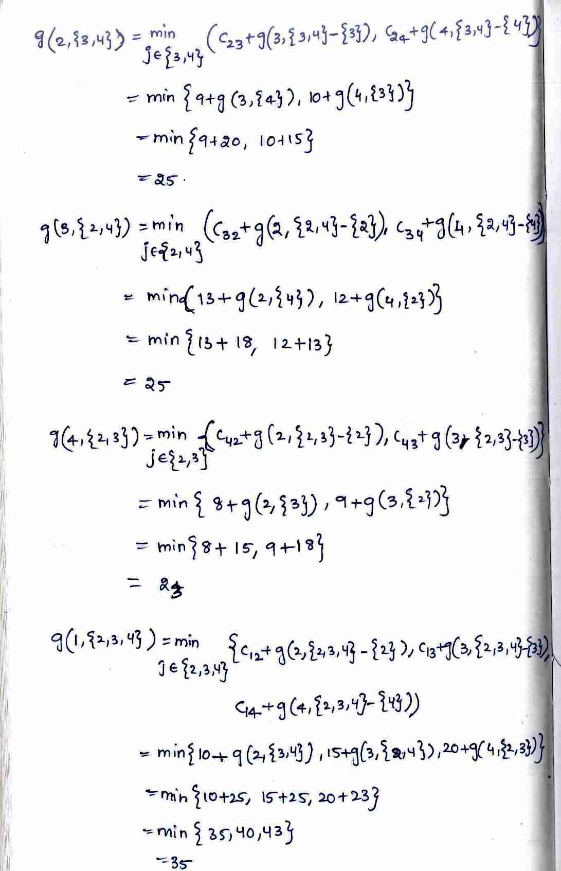Dynamic programming in DAA