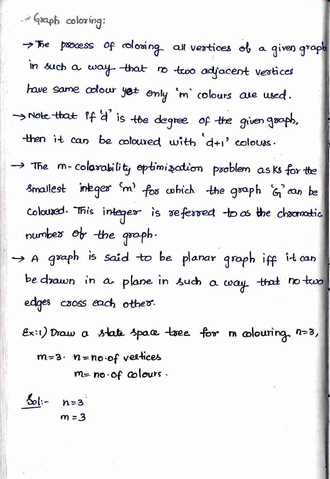 Back Tracking in DAA