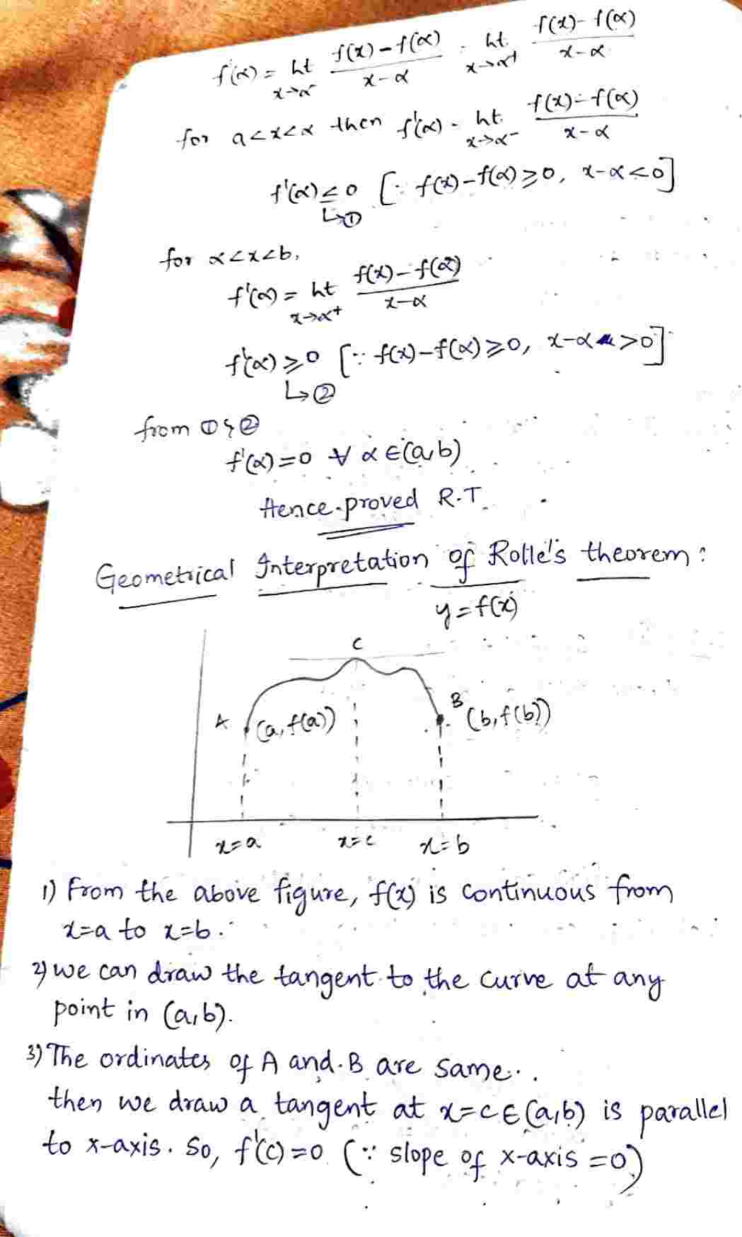 Rolle's theorem