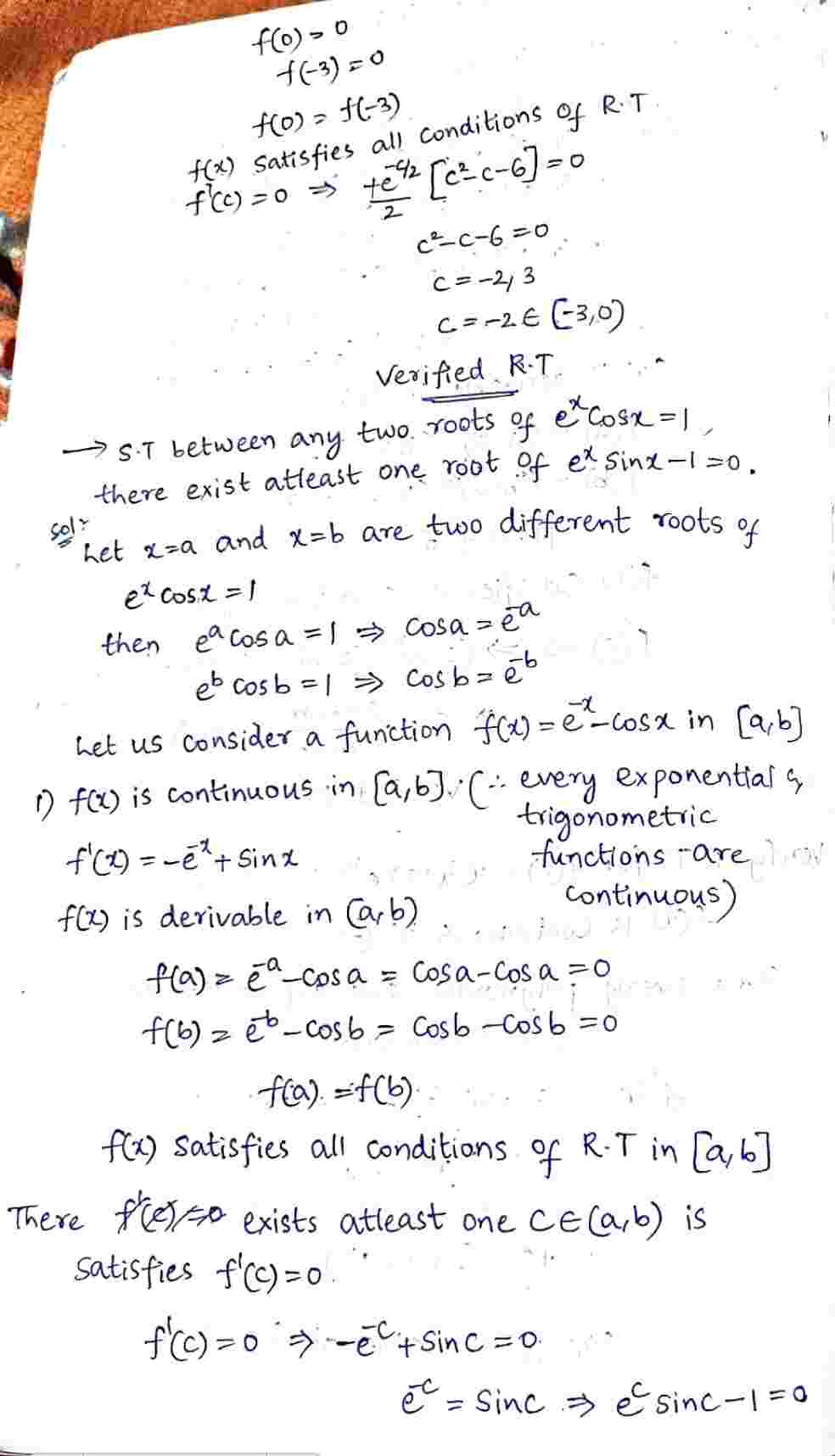 Rolle's theorem