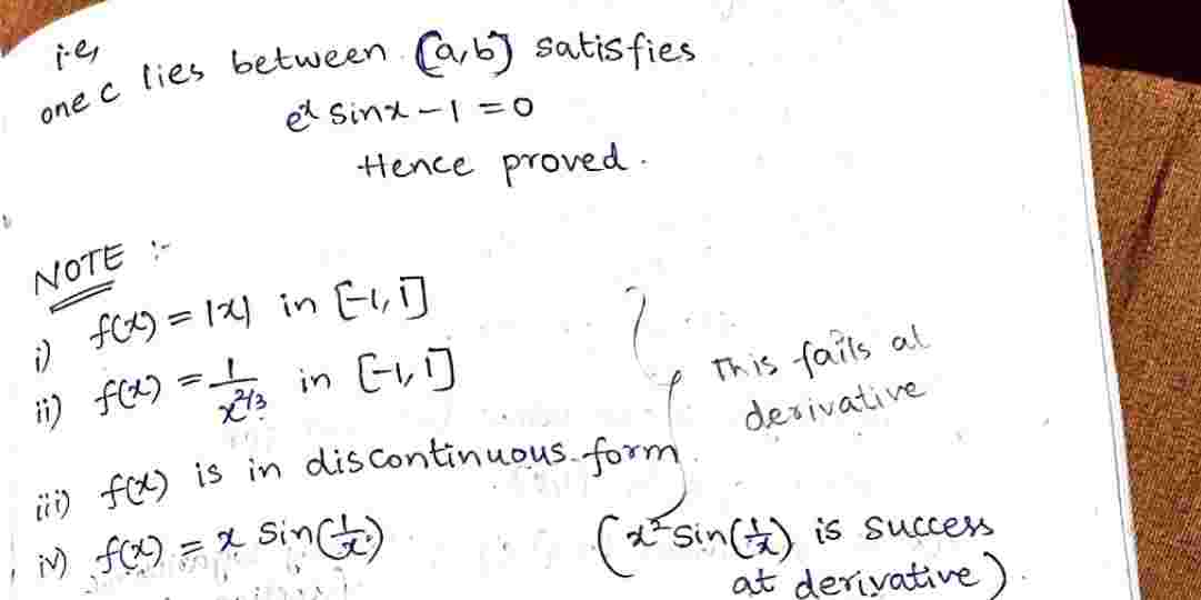 Rolle's theorem