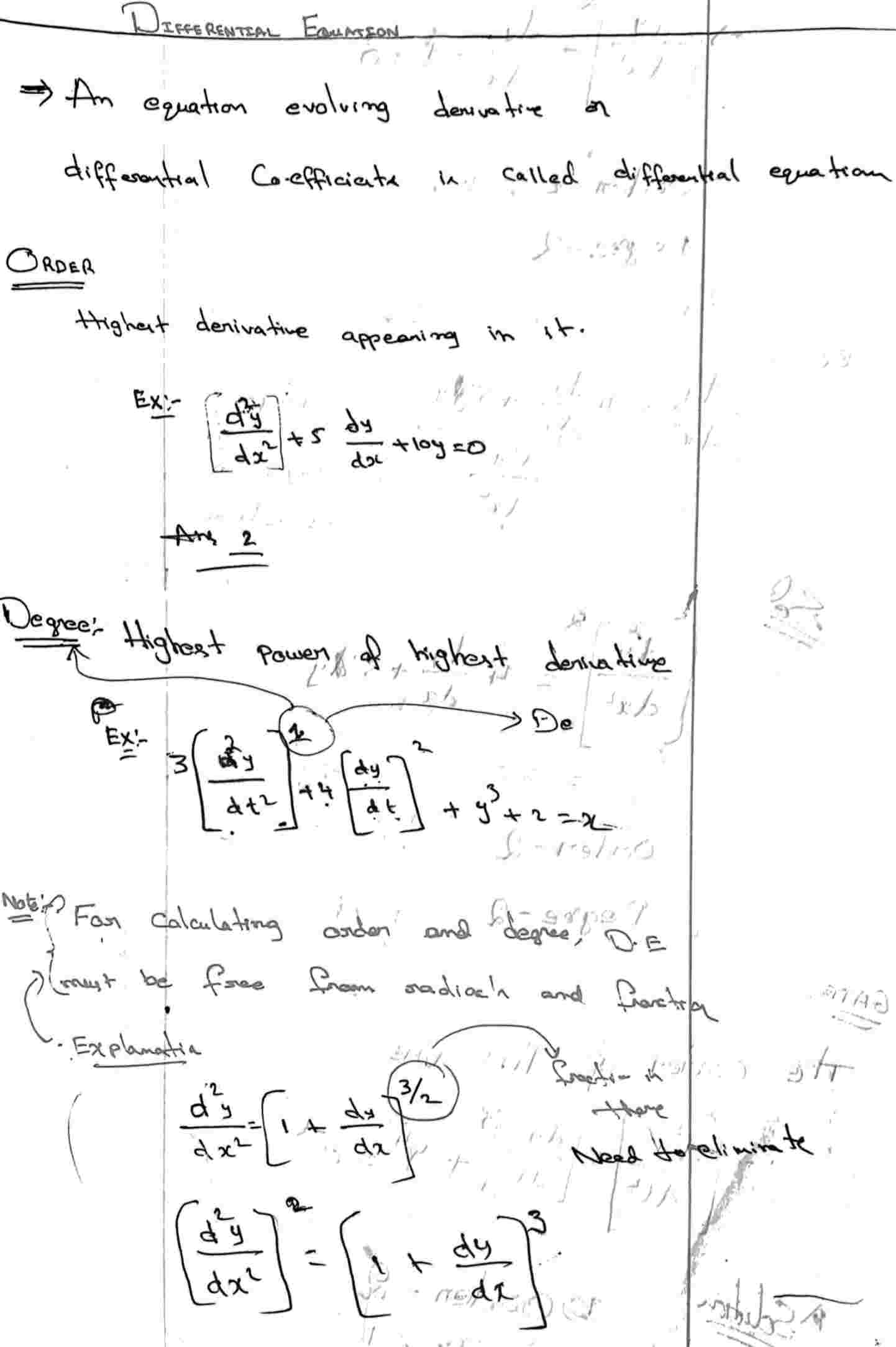 differential equation