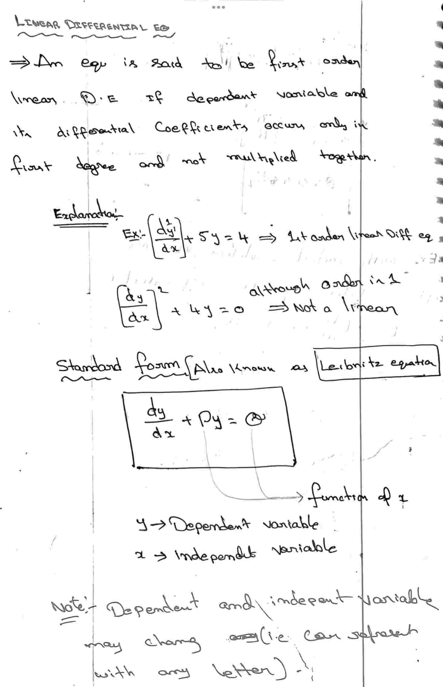 differential equation