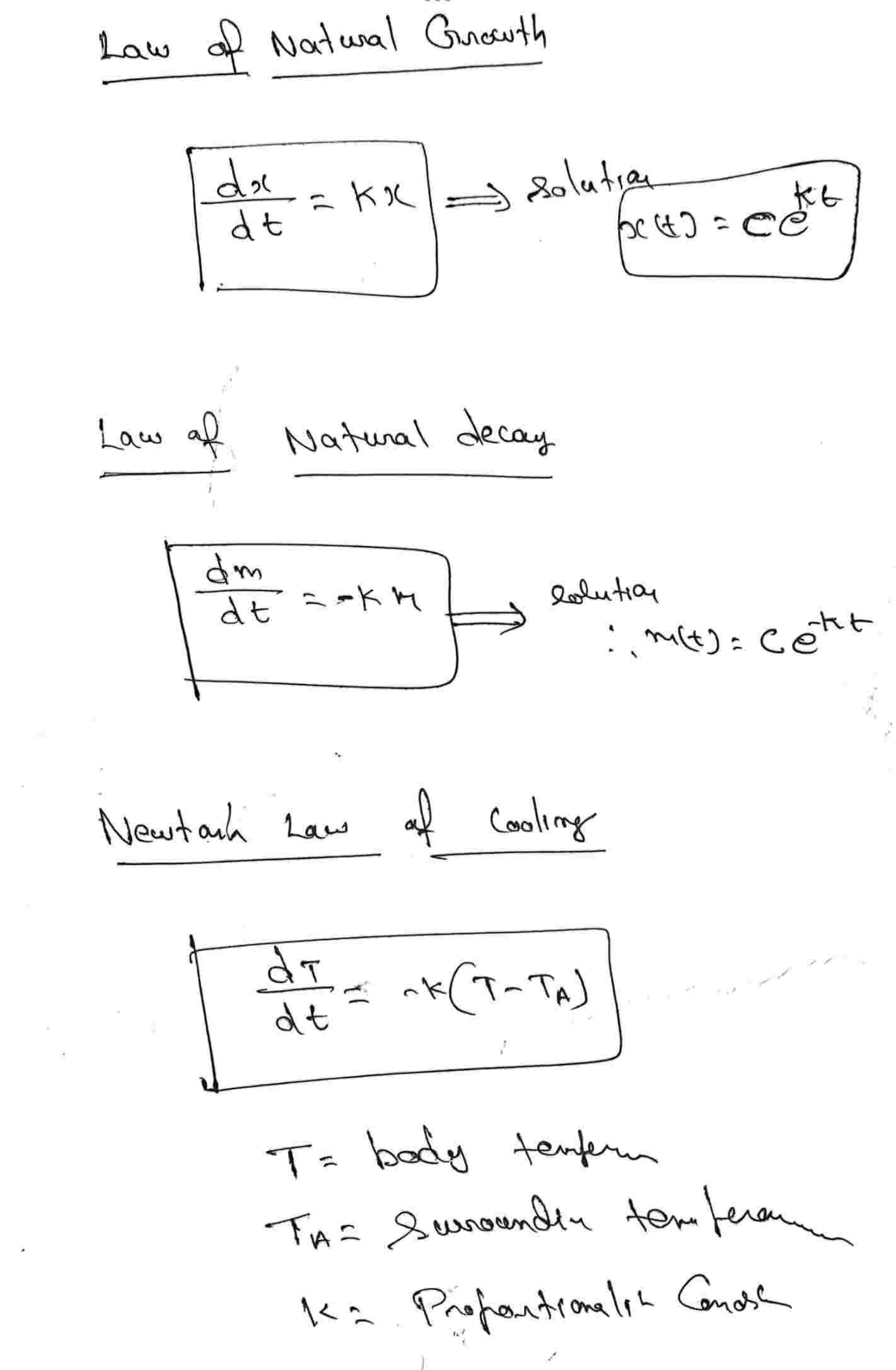 differential equation