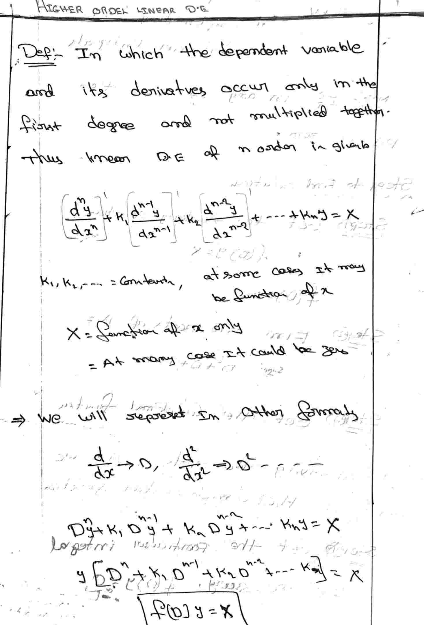 differential equation