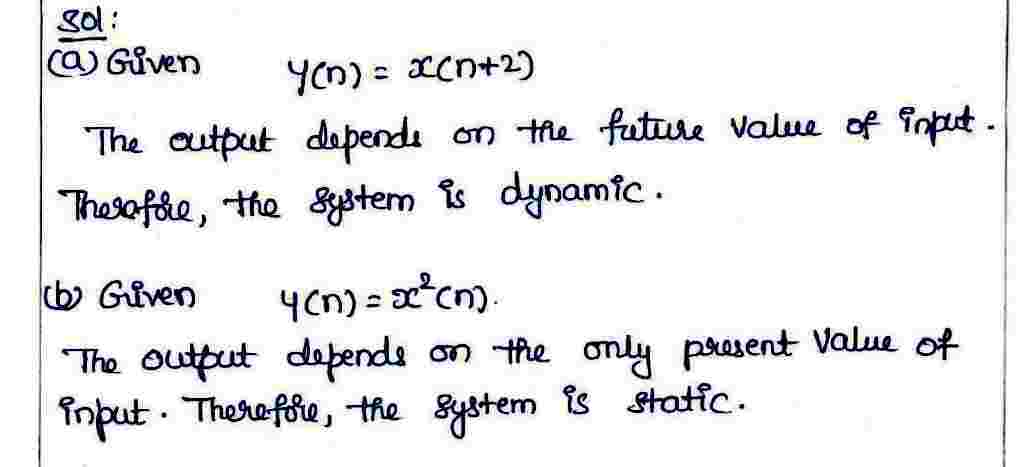 Static and Dynamic systerms