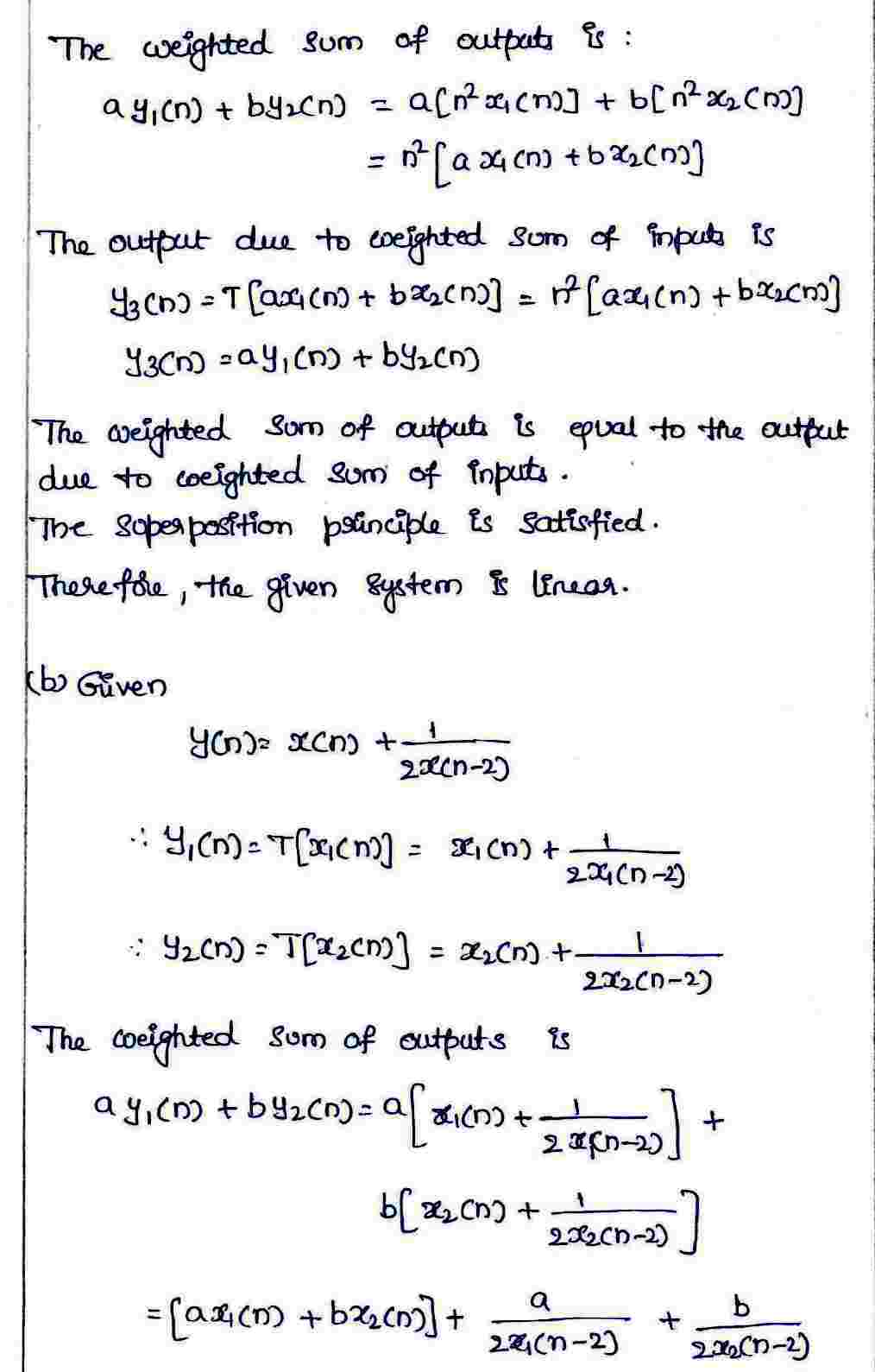Linear and Non-Linear Systerms