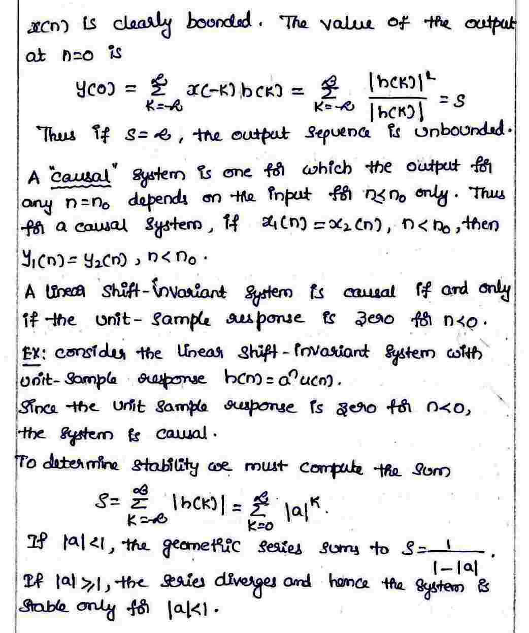 Stability and Causality