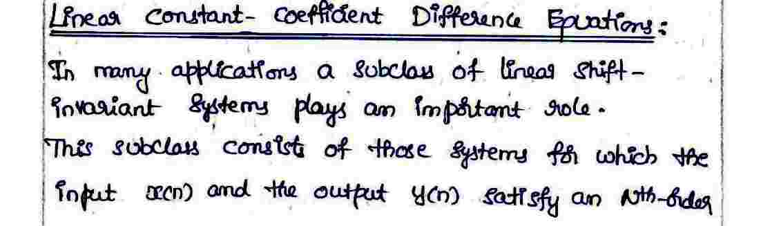 Linear Constant-Coefficient Difference Epvations
