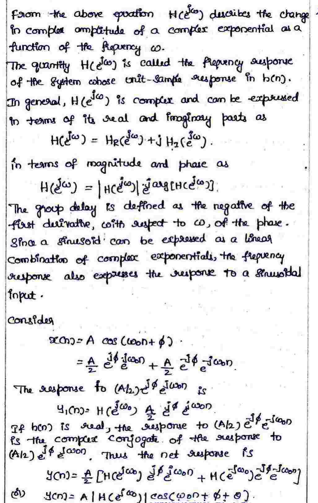 Frequency-domain Representation of Discrete-Time Signal and Systerms