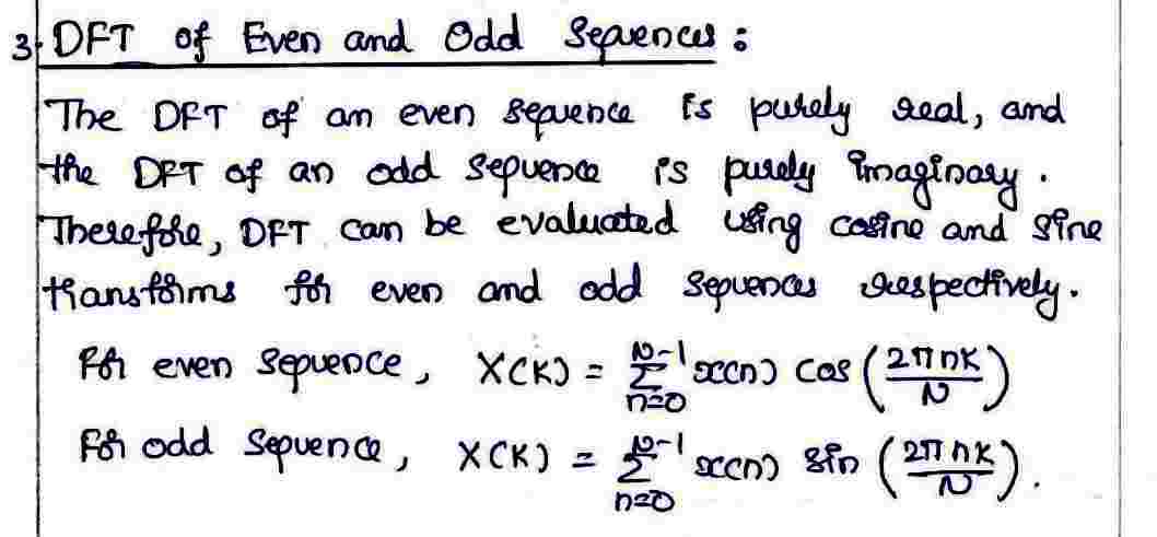 DFT of Even and Odd sequences