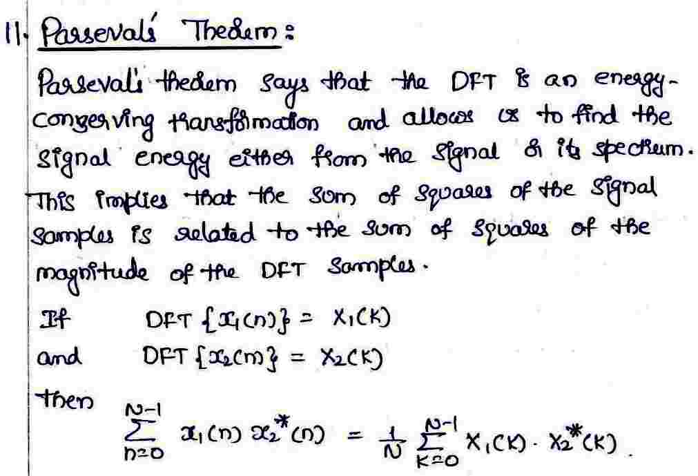 Parsevals'Theorem