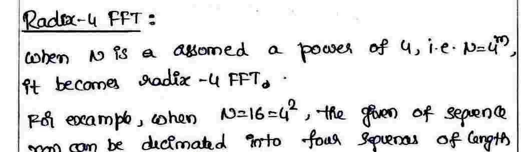 Radix-4 FFT