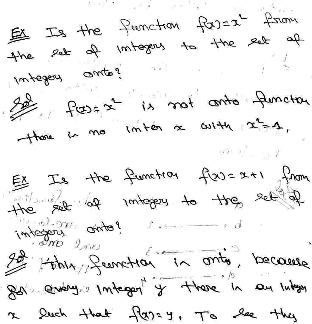 Onto Function or Surjection