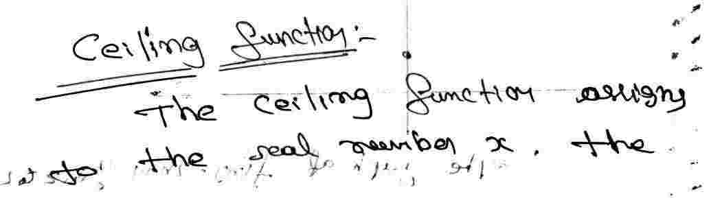 Ceiling Functions