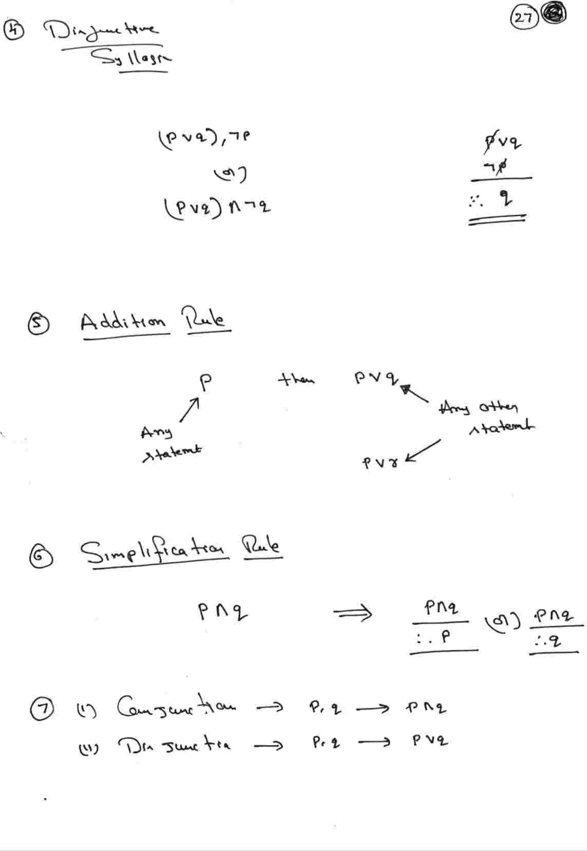 Rule of inference