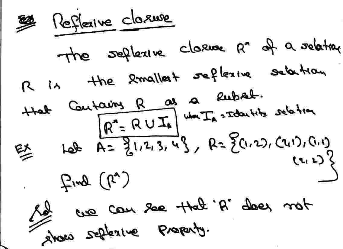 Reflexive Closure