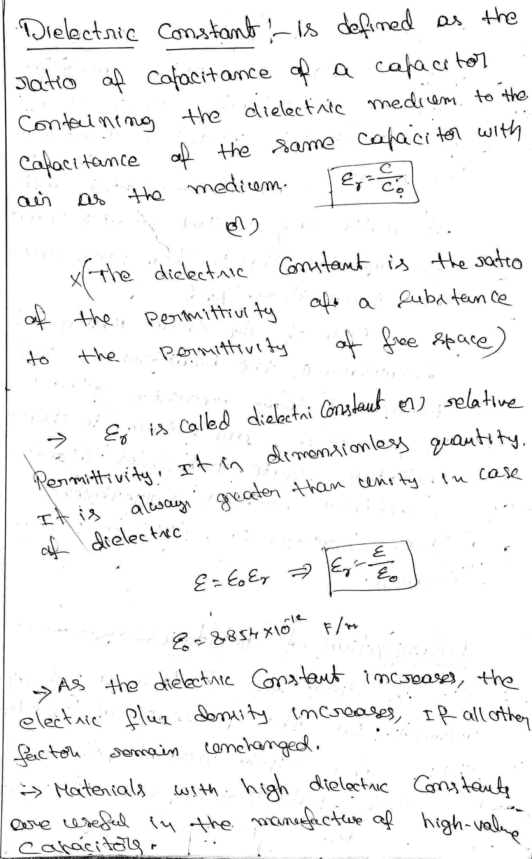Dielectric Constant