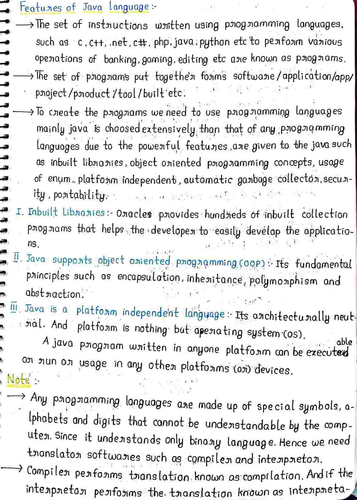 JAVA Basics Concepts