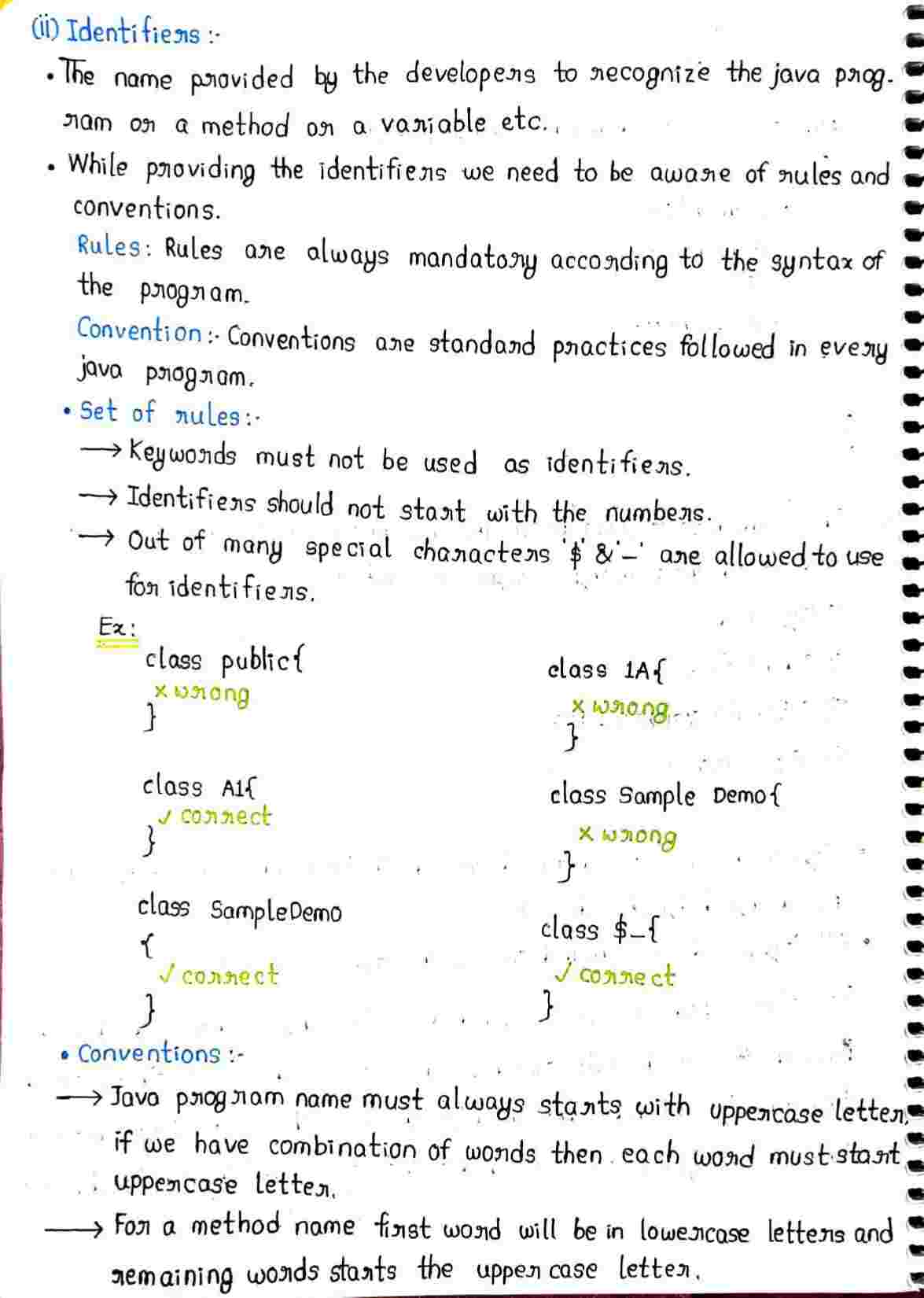 JAVA Basics Concepts