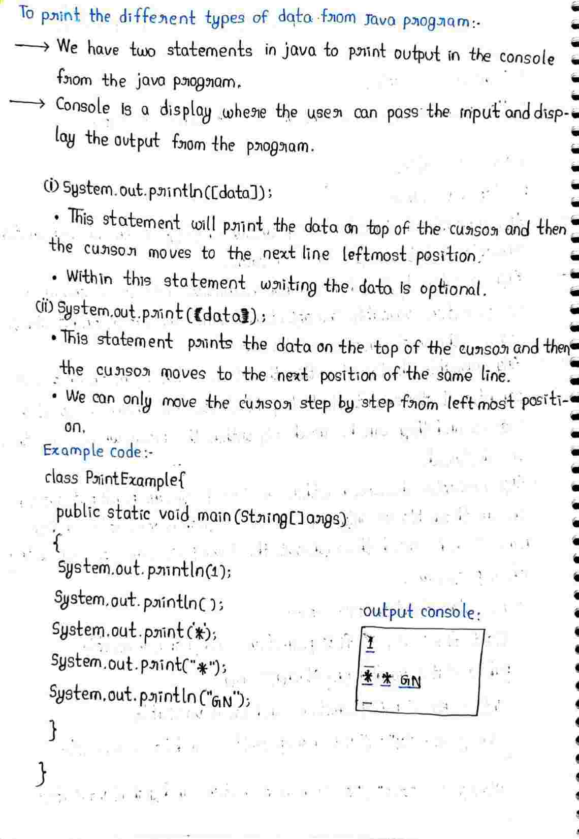 JAVA Basics Concepts