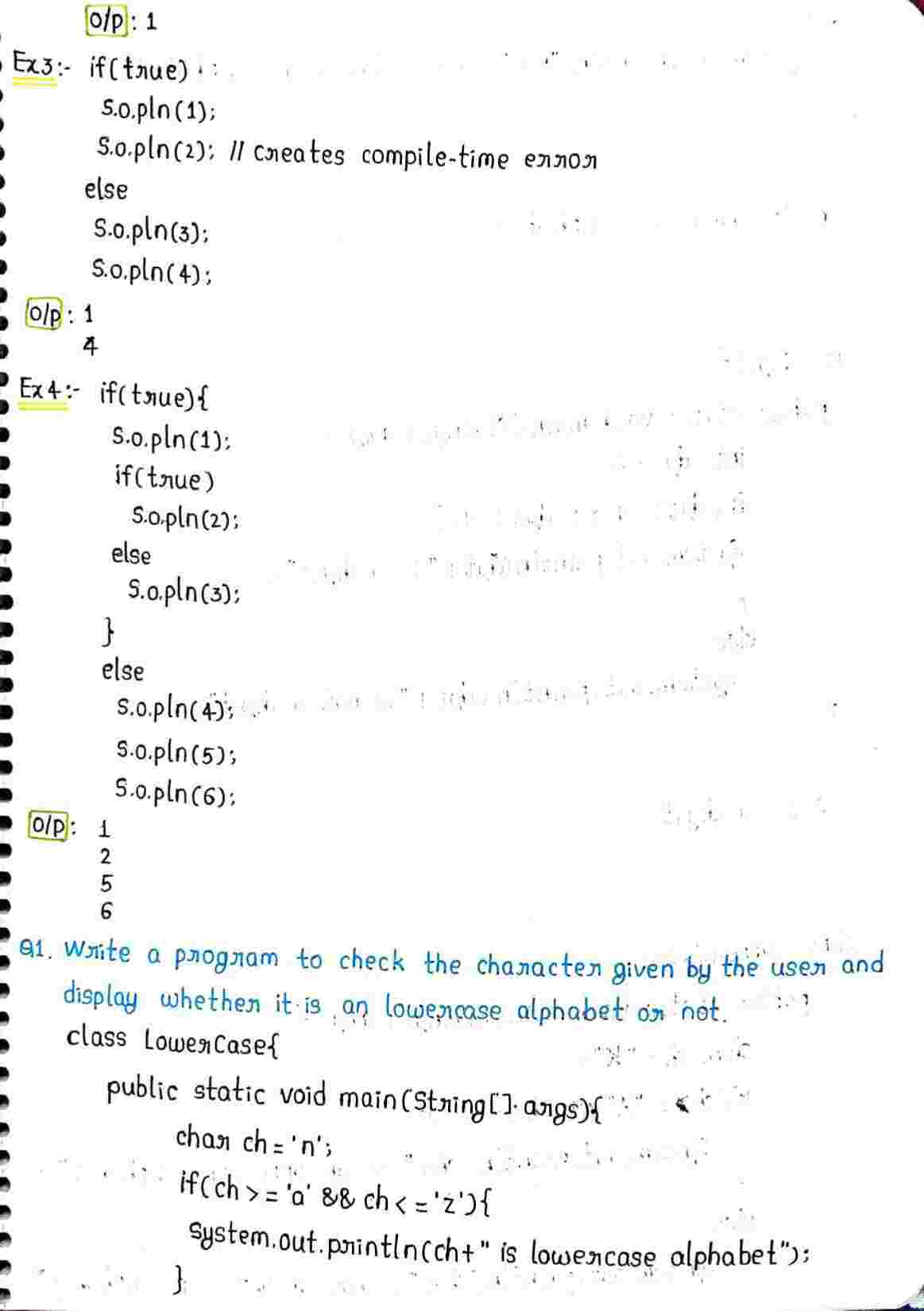 Conditional Statements