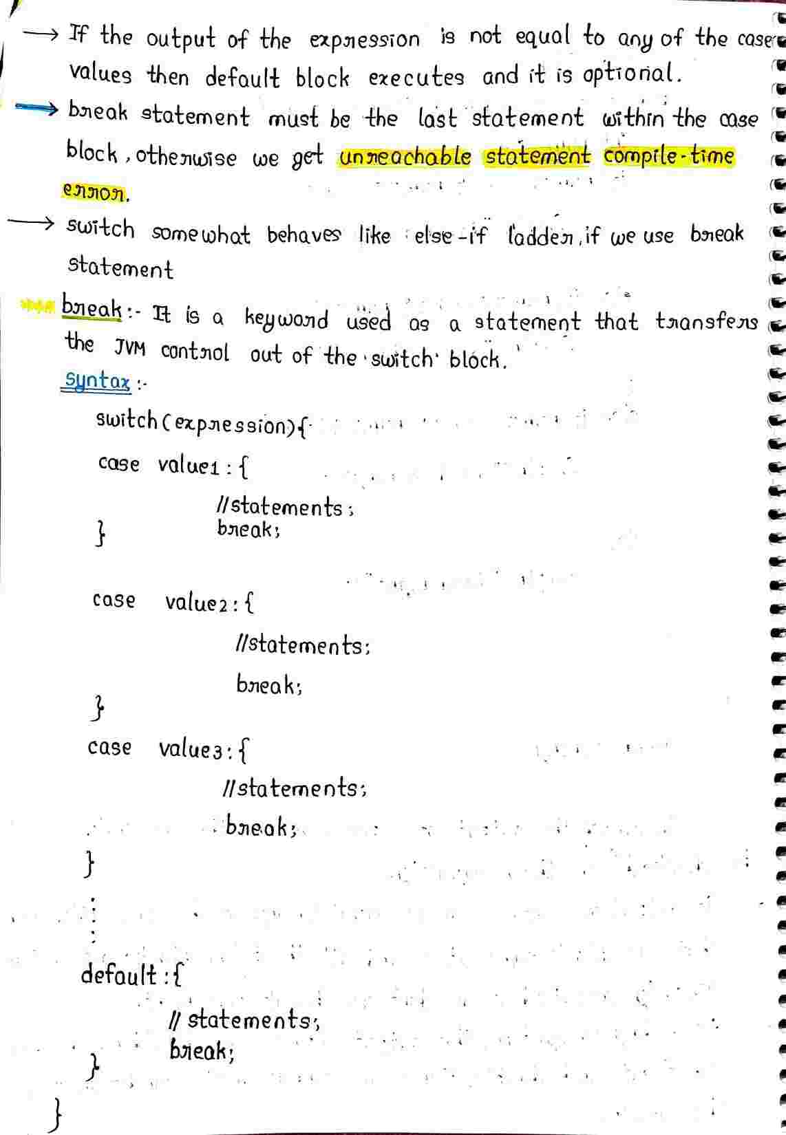 Conditional Statements