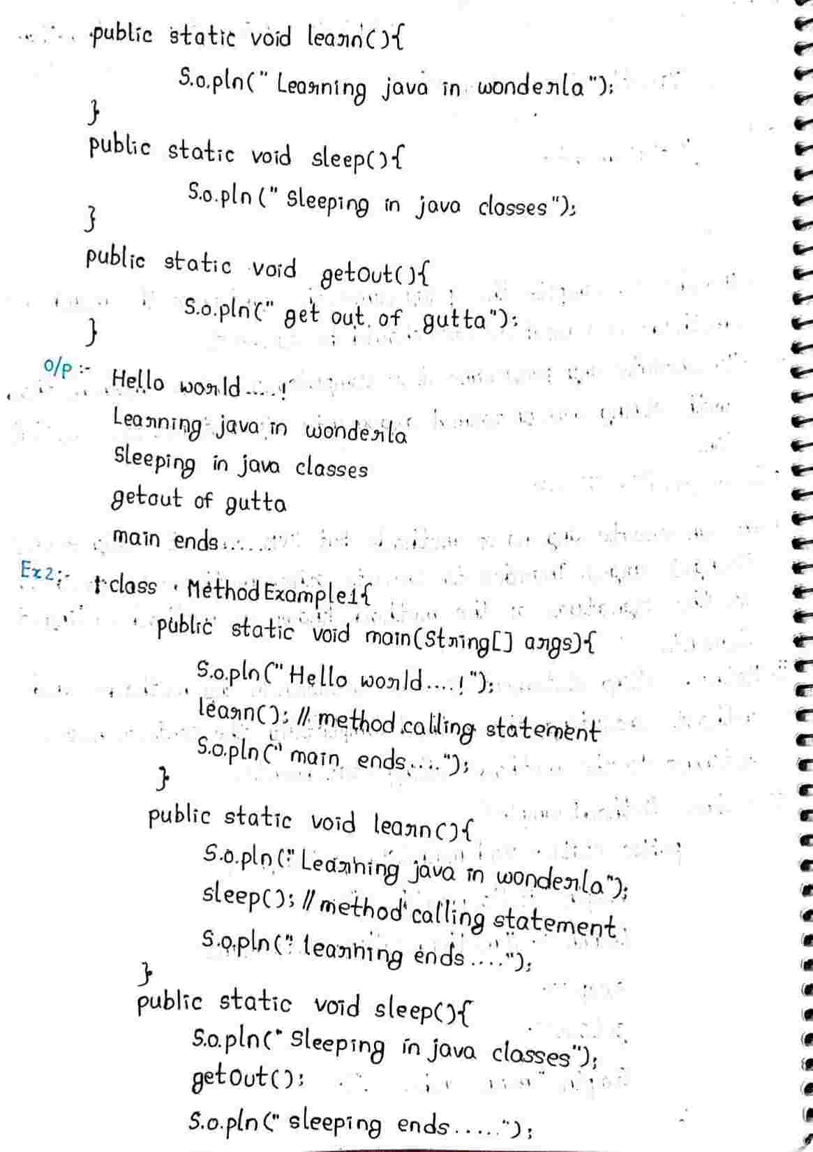 JAVA Methods