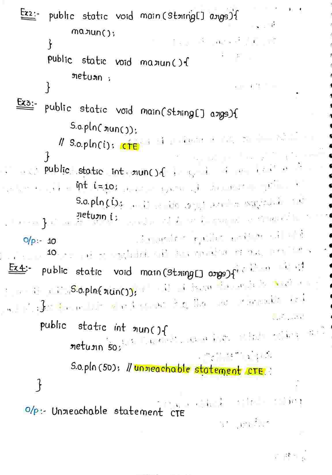 JAVA Methods