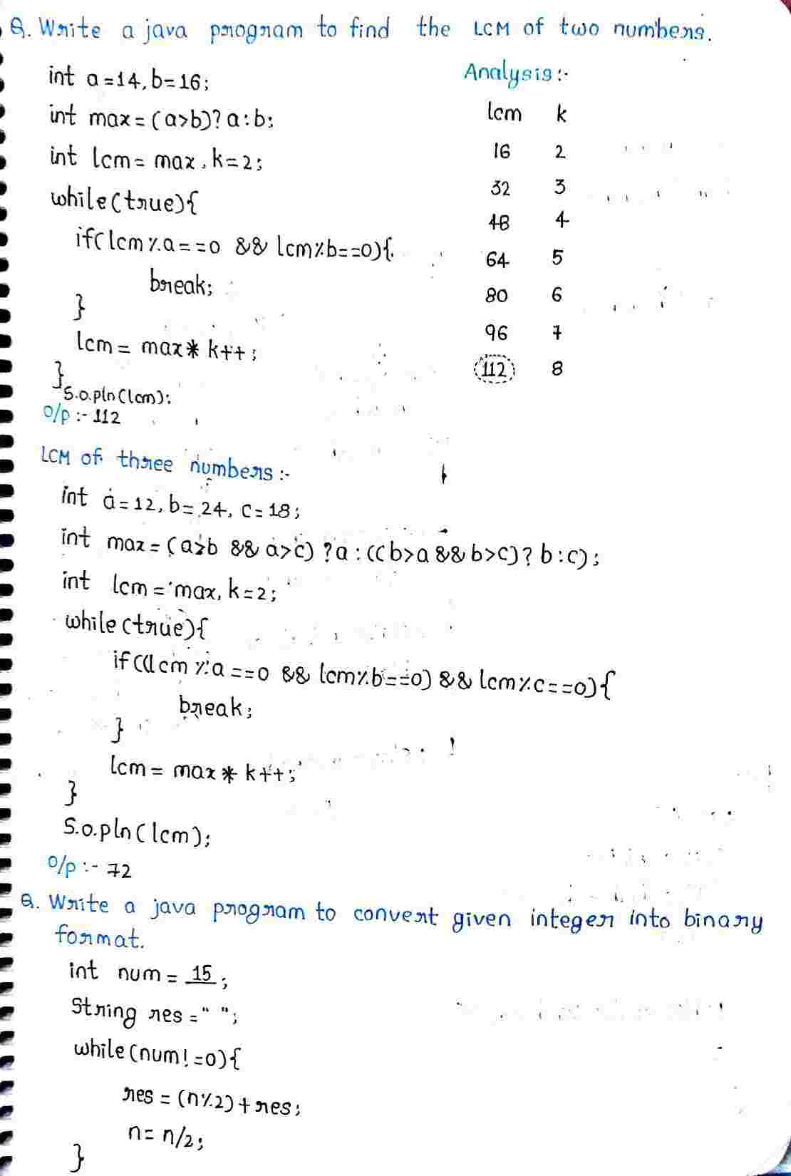 JAVA Methods