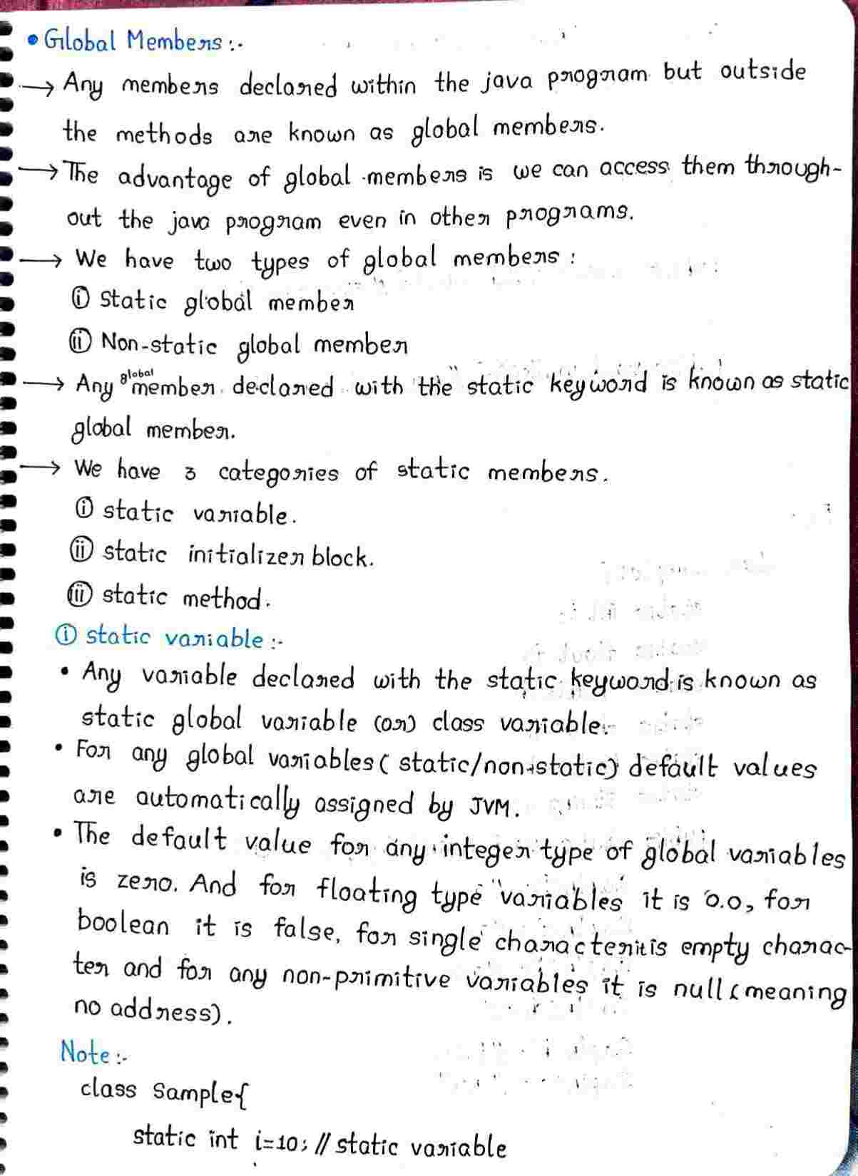 JAVA Methods