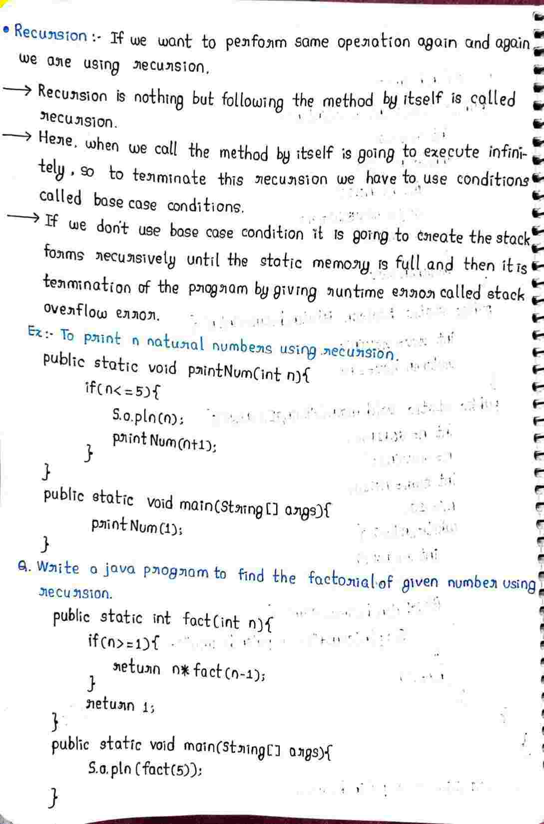 JAVA Methods