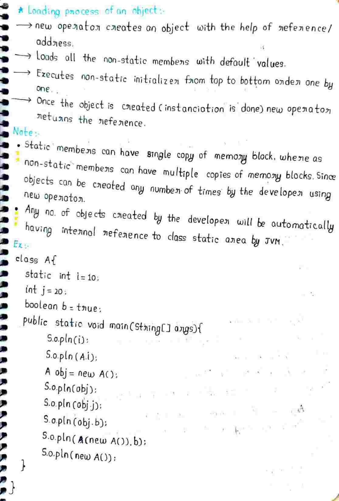 Static and Non Static members