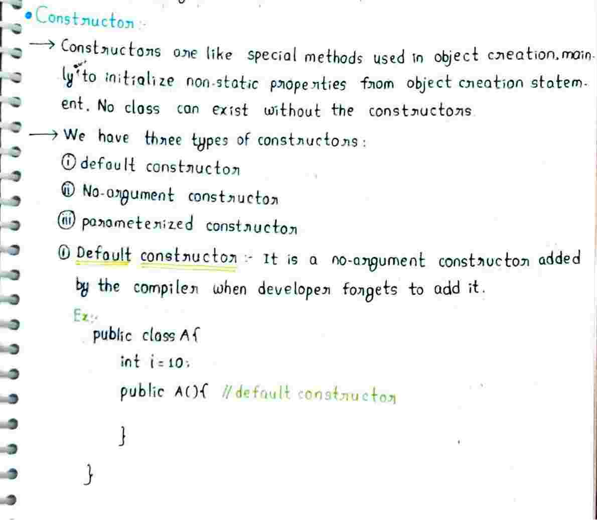 Constructors