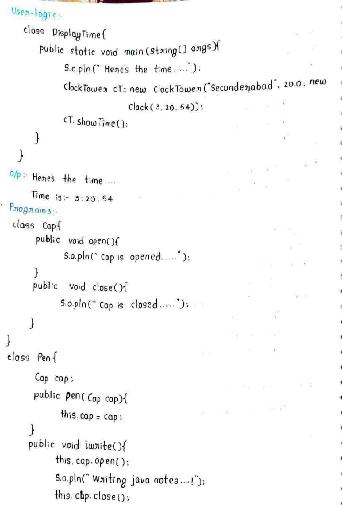 Concept of relationship in JAVA