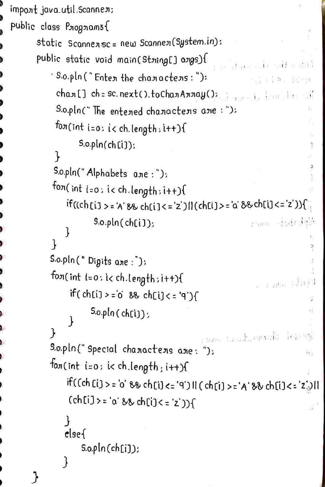 Scanner Class in JAVA