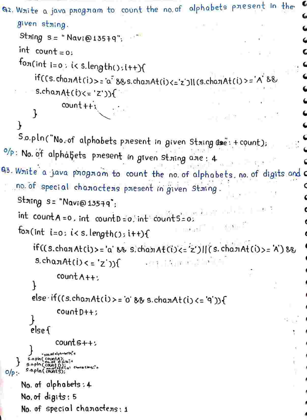 String in JAVA