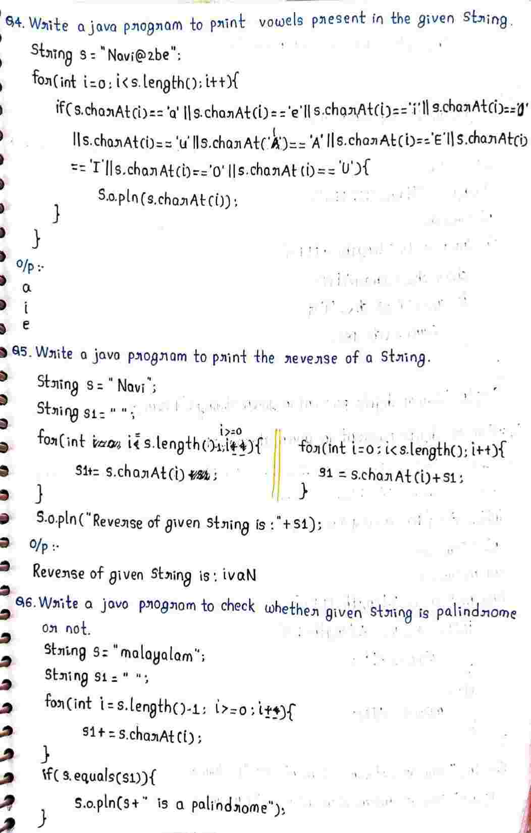String in JAVA